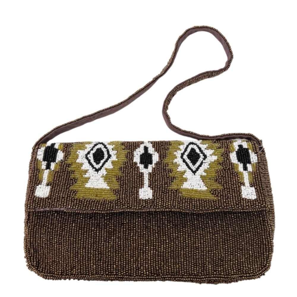 Free People Magic Moment Southwestern Beaded Shoulder Bag